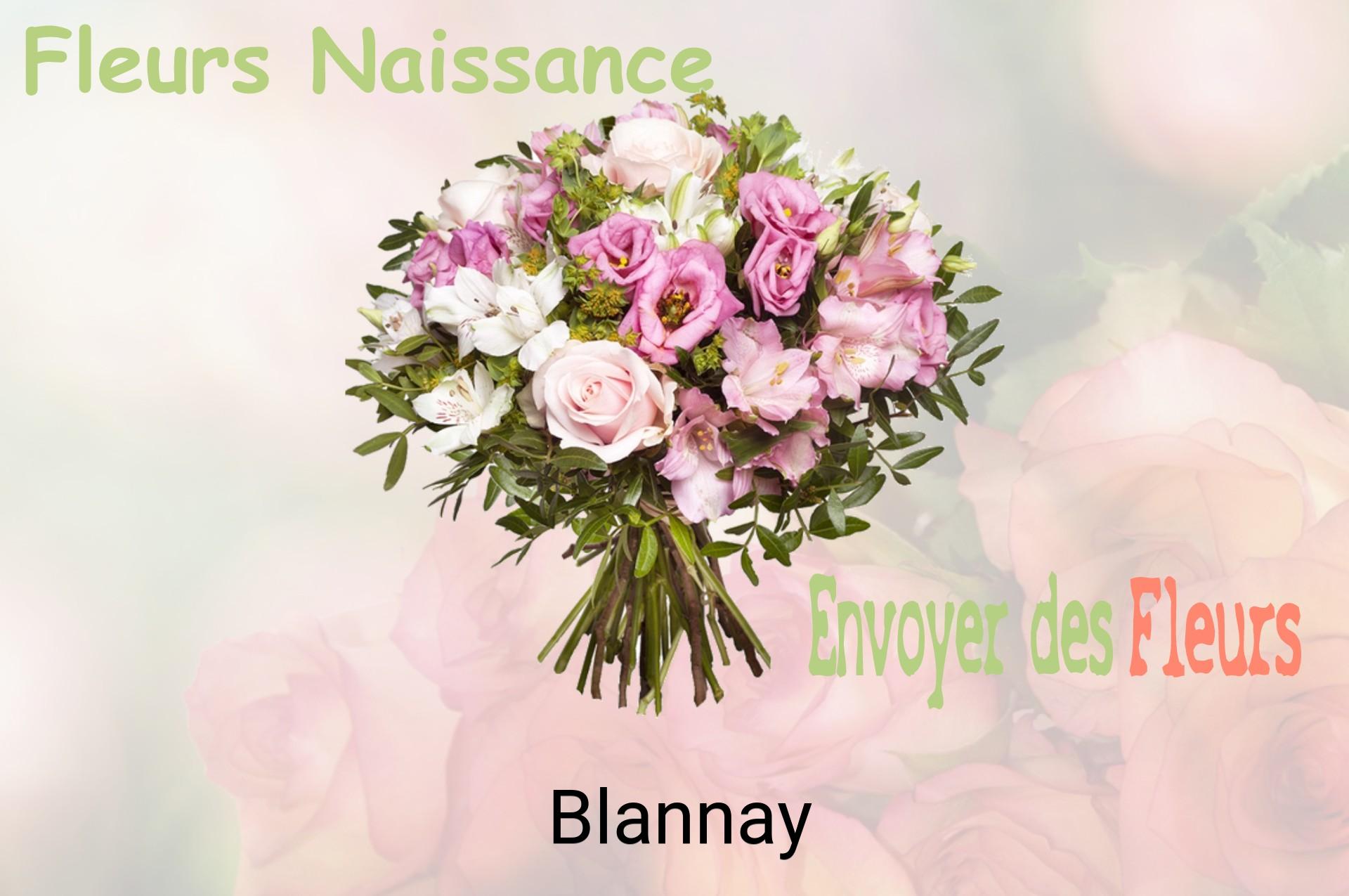 Bouquet de fleurs de naissance livré à Blannay